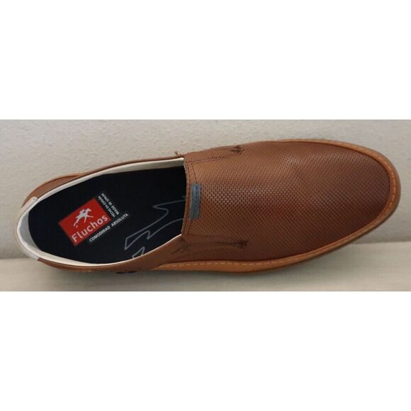 Fluchos 41167 Men's Sz 43 US 10 Camel Brown Barry F1153 Slip-On Loafers - Picture 6 of 10